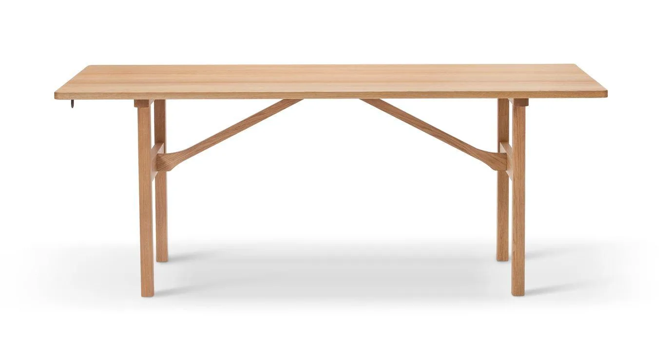 Fredericia BM84 6284 -dining table, 180x90 cm, light oiled oak