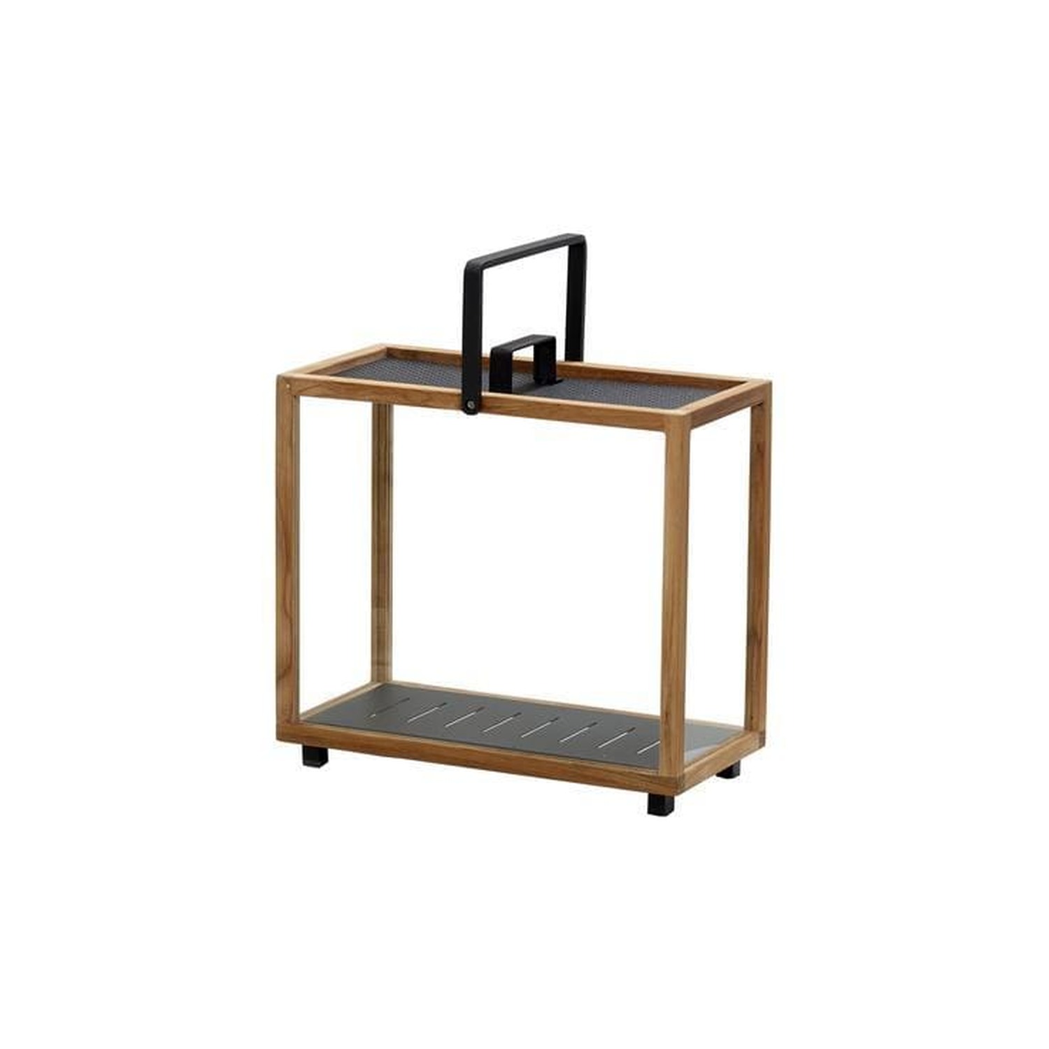 Cane-line LIGHTHOUSE lantern rectangular, teak/dark grey