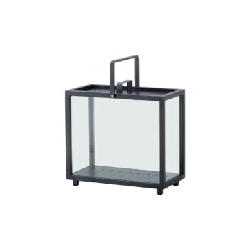 Cane-line LIGHTHOUSE lantern, rectangular, dark grey