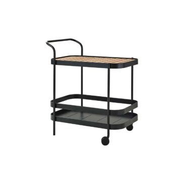 Cane-line ROLL bar trolley, dark grey
