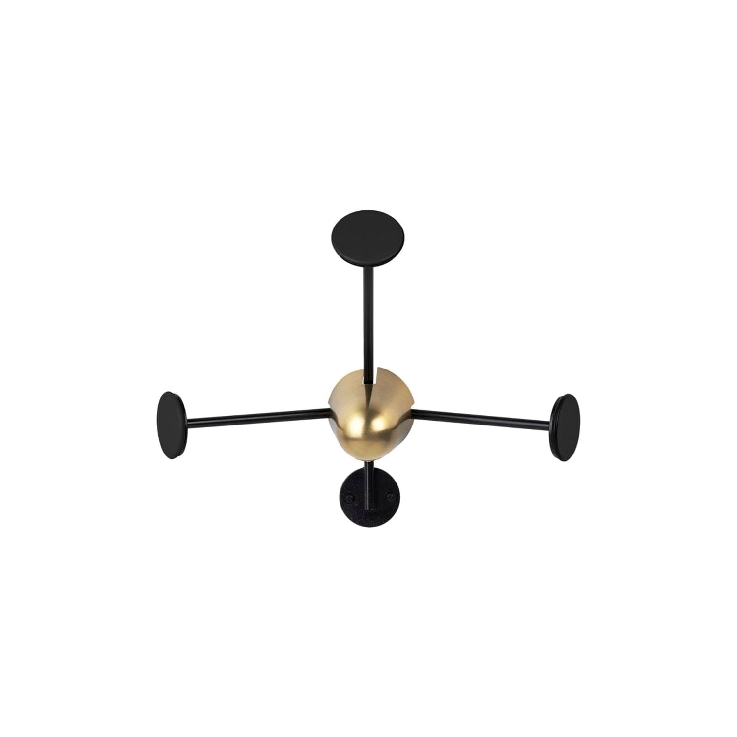 GUBI MATEGOT coat rack, black / brass