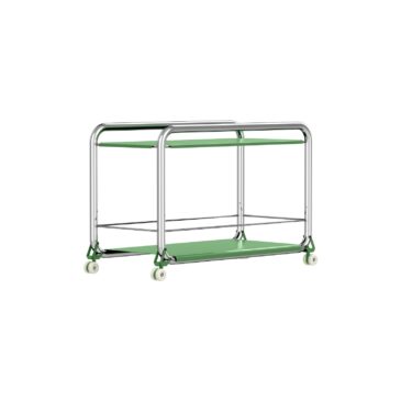 Lammhults TENSION trolley, chrome/green