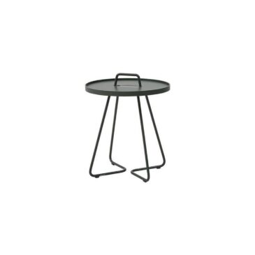 Cane-line ON-THE-MOVE side table, small, dark green