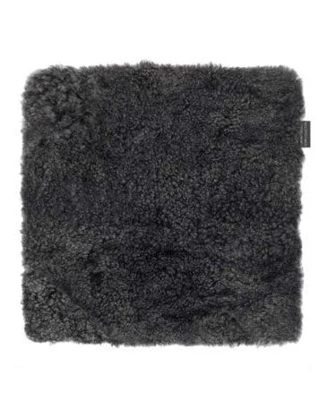 Skinnwille CURLY -istuinpäällinen, 40x40cm, tummanharmaa
