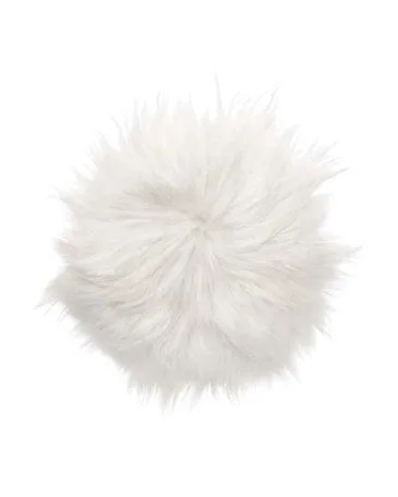 Skinnwille MOLLY -istuinpäällinen, valkoinen, pyöreä