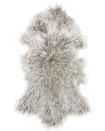 SkinnWille SHANSI -lampaantalja, beige-valkoinen