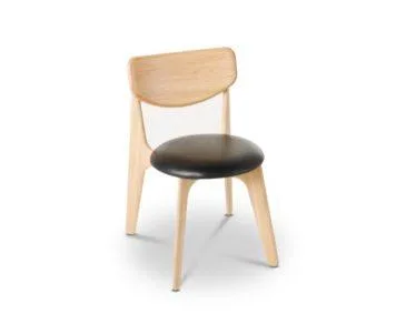 Tom Dixon SLAB chair, natural oak, upholstered