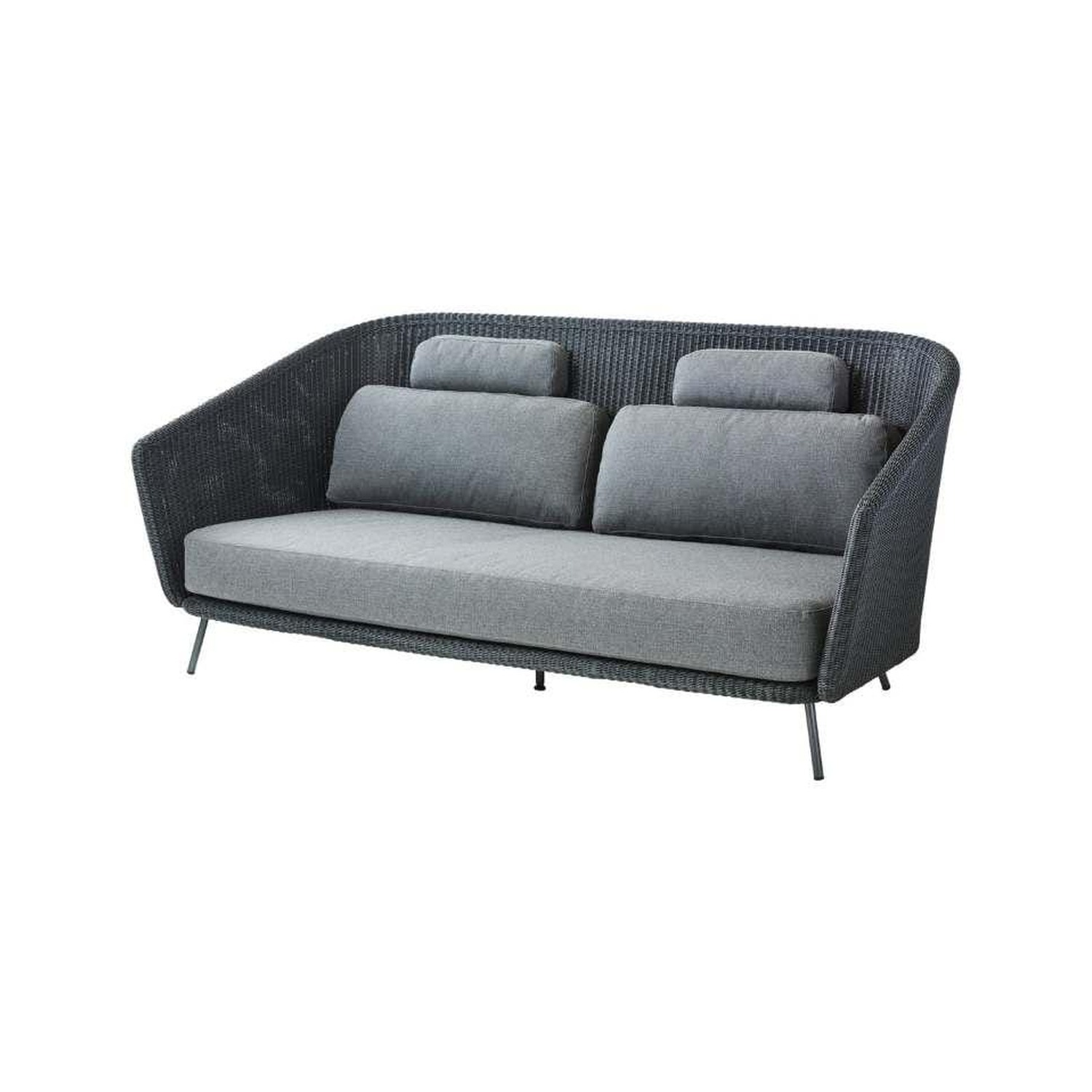 Cane-line MEGA sofa, dark grey