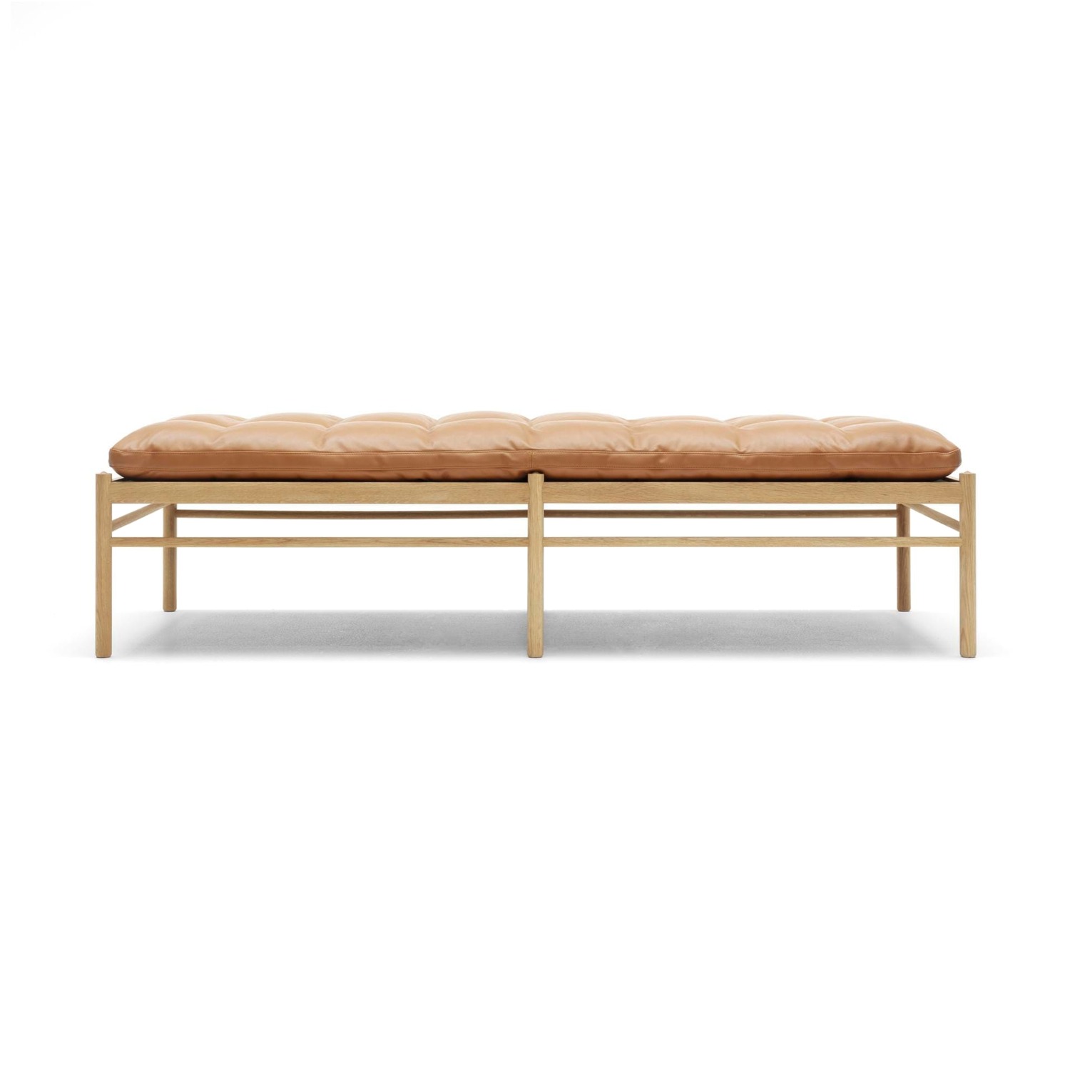 Carl Hansen OW150 daybed, oiled oak / brown leather