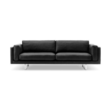 Fredericia EJ280 -2-seater sofa, black leather