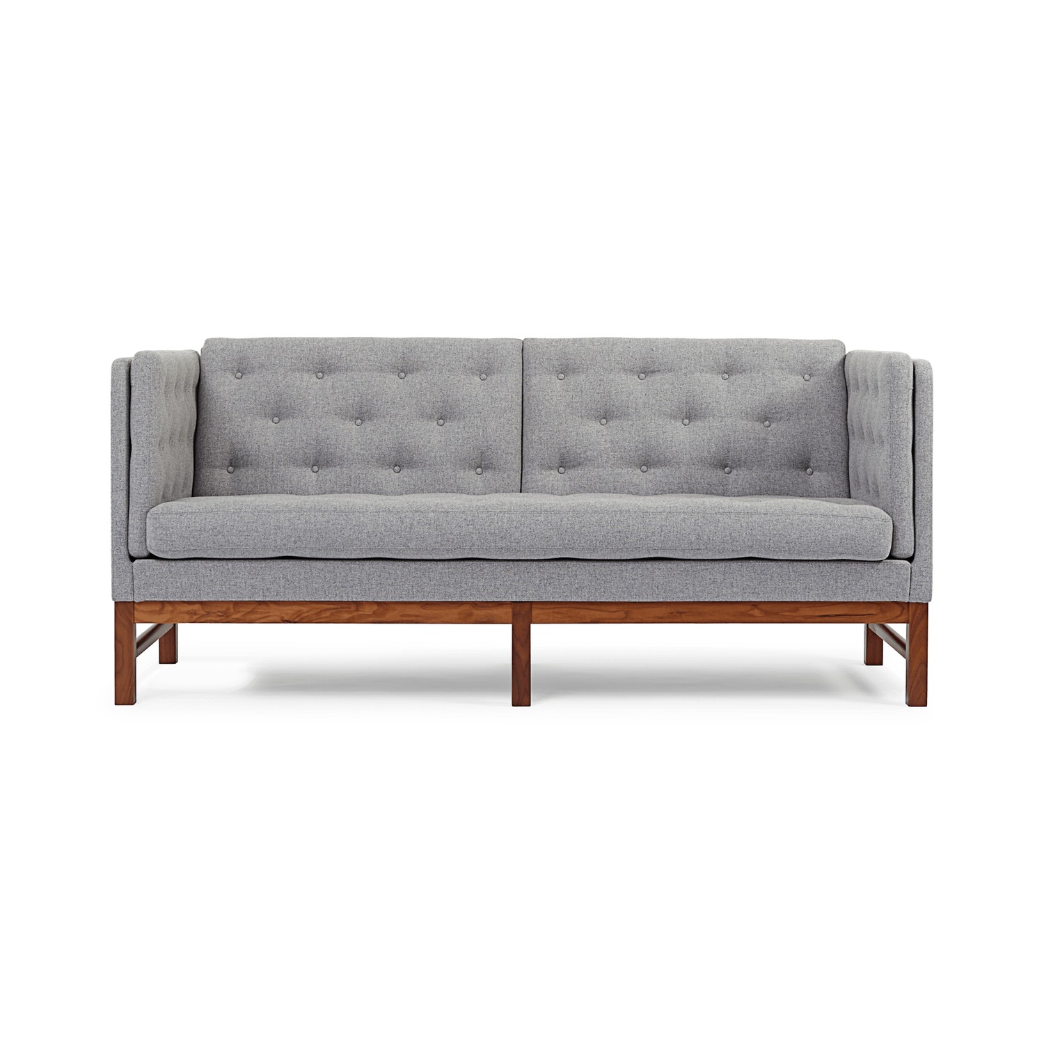 Fredericia EJ315 -2-seater sofa, grey/oiled walnut