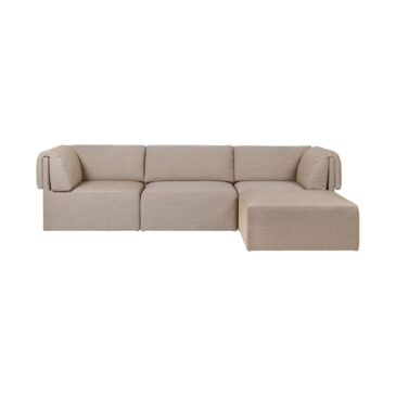 GUBI WONDER sohva, 3-istuttava, divaanipääty, beige