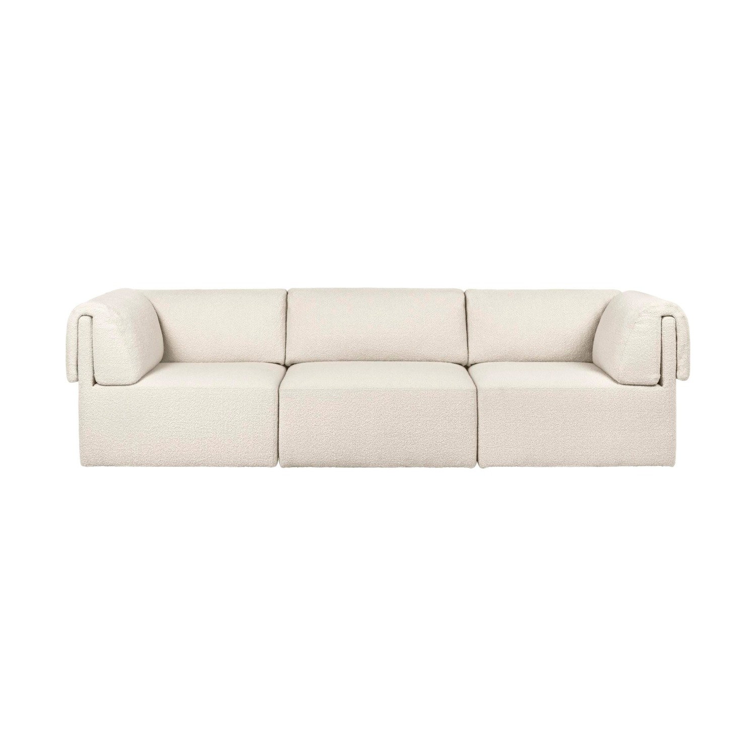 GUBI WONDER -sofa, 3-seater, white