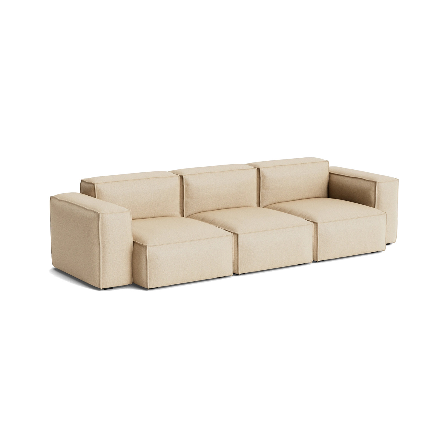 HAY MAGS SOFT 3-seater sofa, low armrests, removable cover