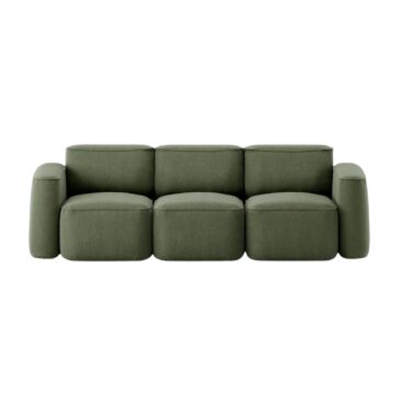 Massproductions PATCH 3-seater sofa, slim
