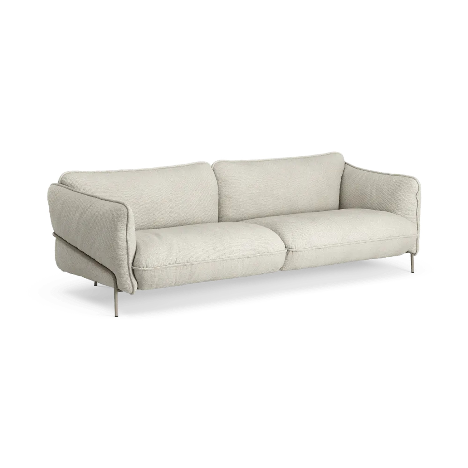 Swedese CONTINENTAL -sohva, beige/kromi