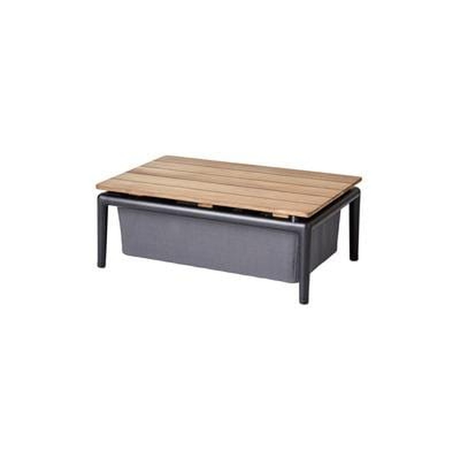 Cane-line CONIC BOX table, dark grey