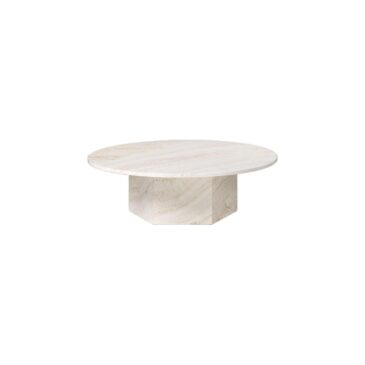GUBI EPIC coffee table Ø110 cm, white