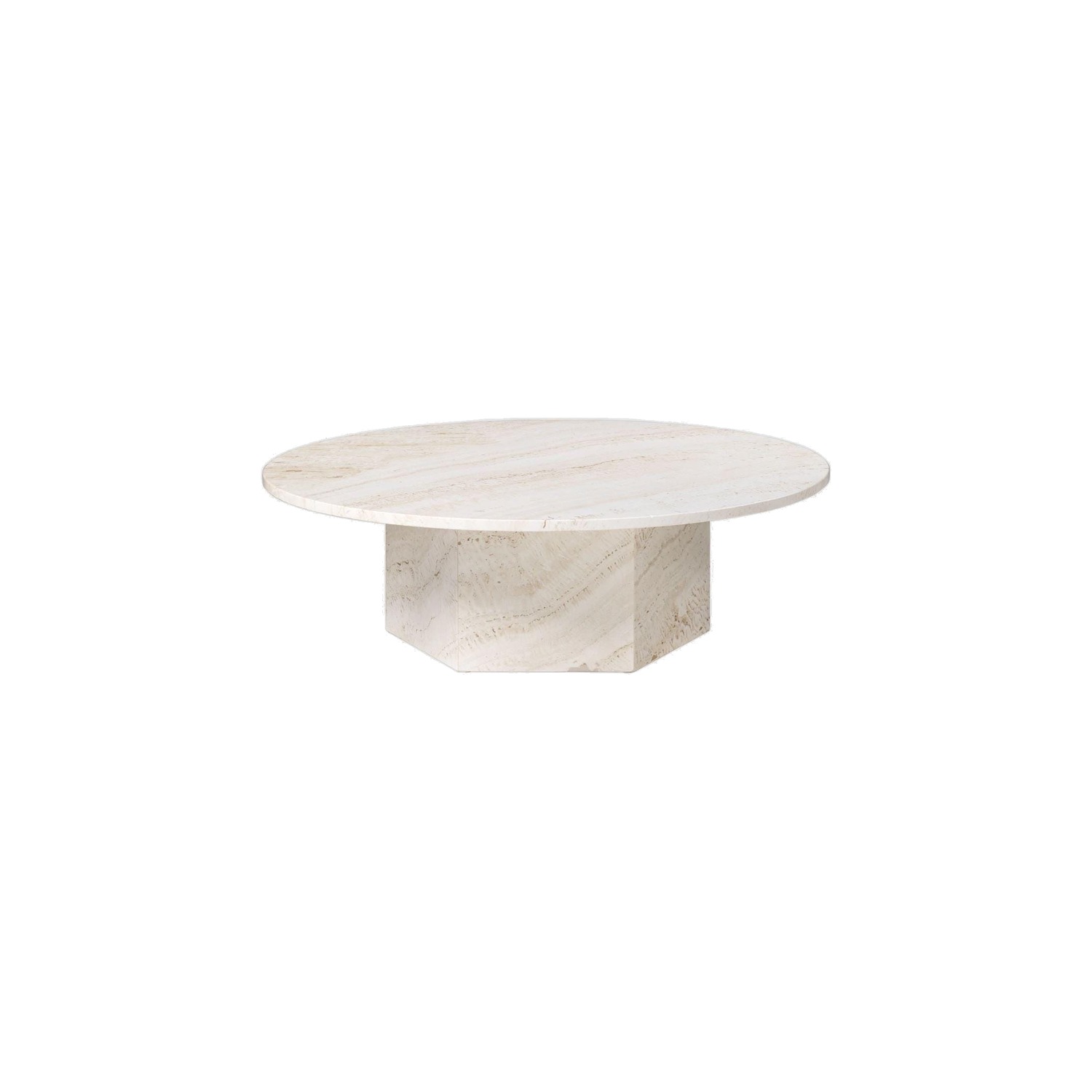 GUBI EPIC coffee table Ø110 cm, white