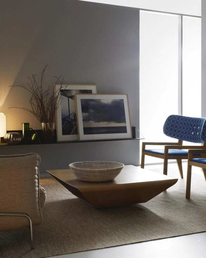 Swedese BRASILIA -sohvapöytä 120x120 cm, pähkinä - Image 3