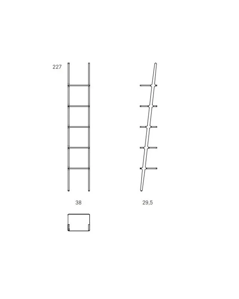 Swedese LIBRI -hylly, 5 hyllyä, tammi - Image 4