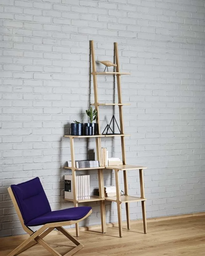 Swedese LIBRI -hylly, 5 hyllyä, tammi - Image 3