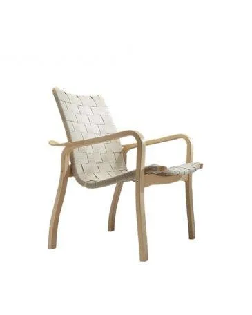 Swedese PRIMO -nojatuoli matala selkänoja, tammi/luonnonväri