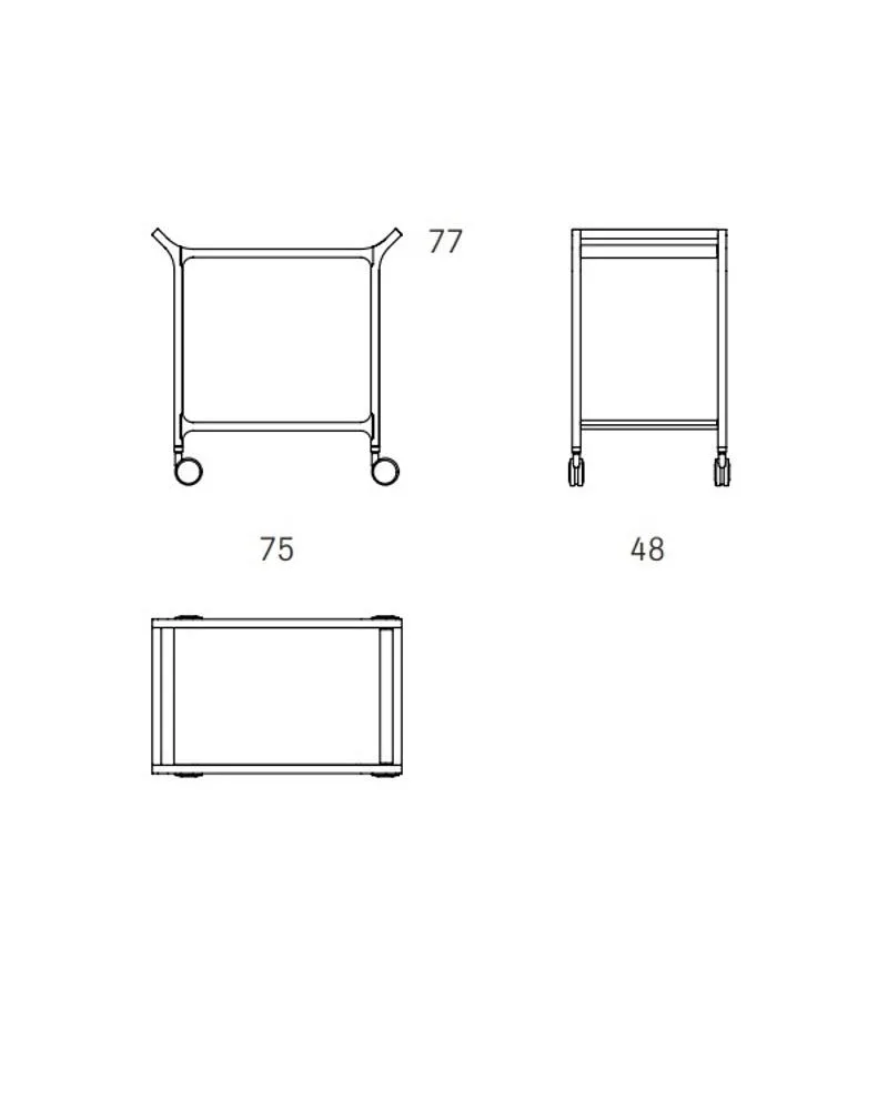 Swedese TEATIME trolley, black - Image 2