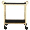 Swedese TEATIME trolley, black/lacquered ash