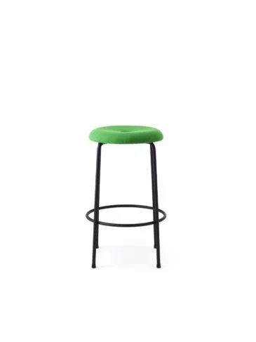 Lammhults TABURETT bar stool, green / black