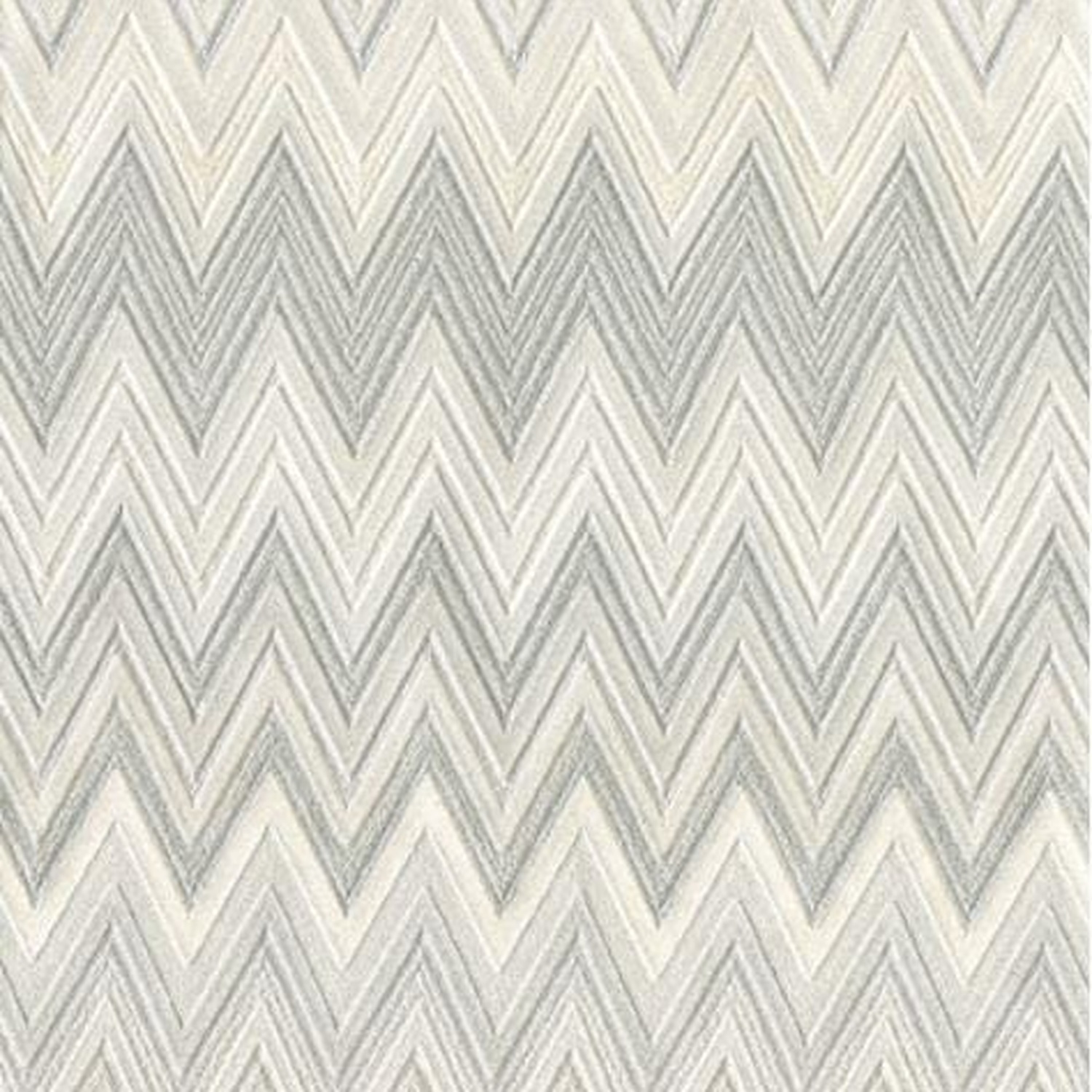 Missoni Home Zig Zag Multicolore - tapetti, valkoinen/hopea
