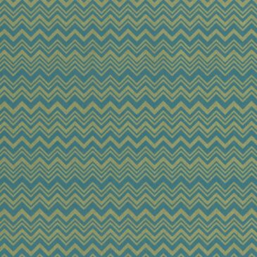 Missoni Home Zig Zag - tapetti, petroli/vihreä