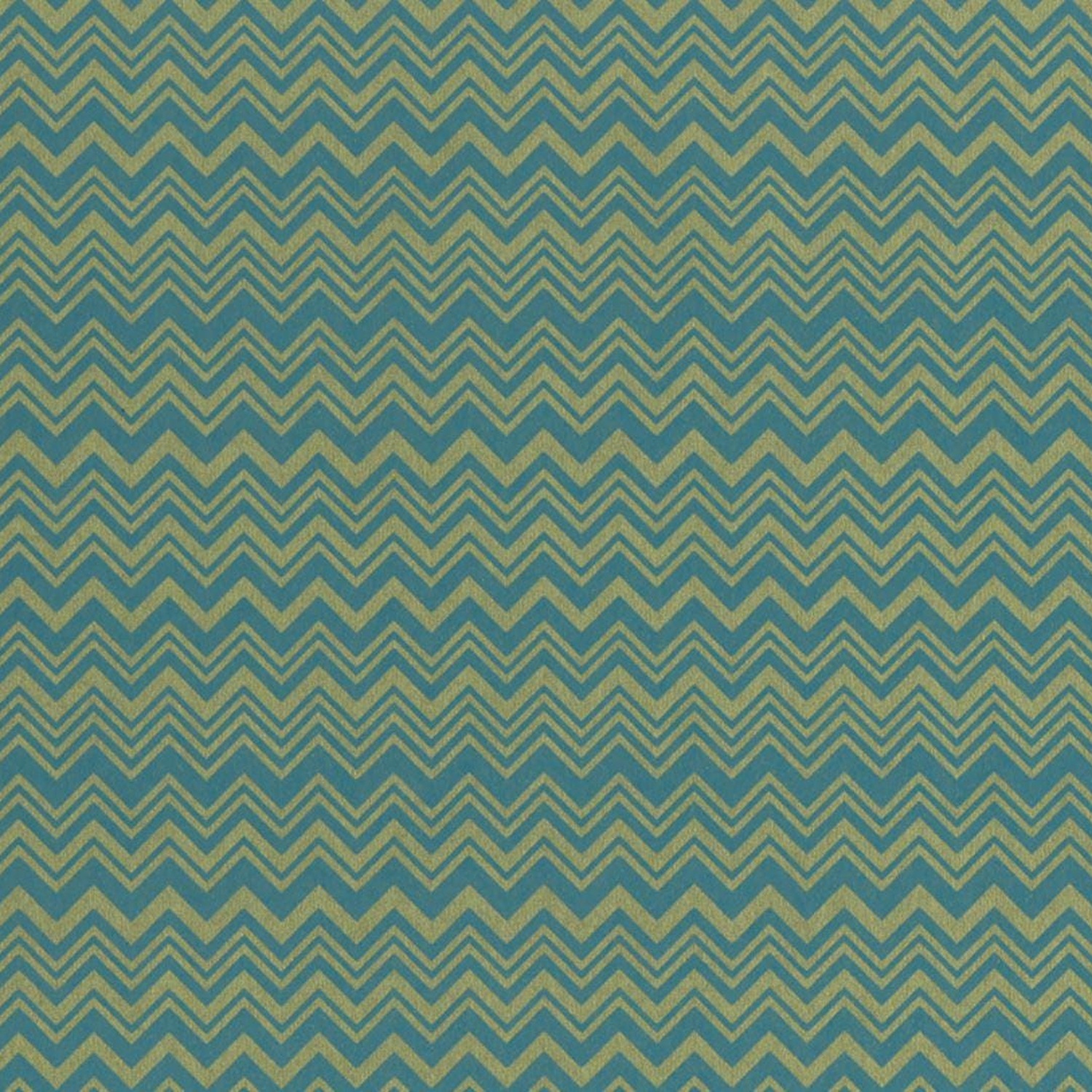 Missoni Home Zig Zag - tapetti, petroli/vihreä