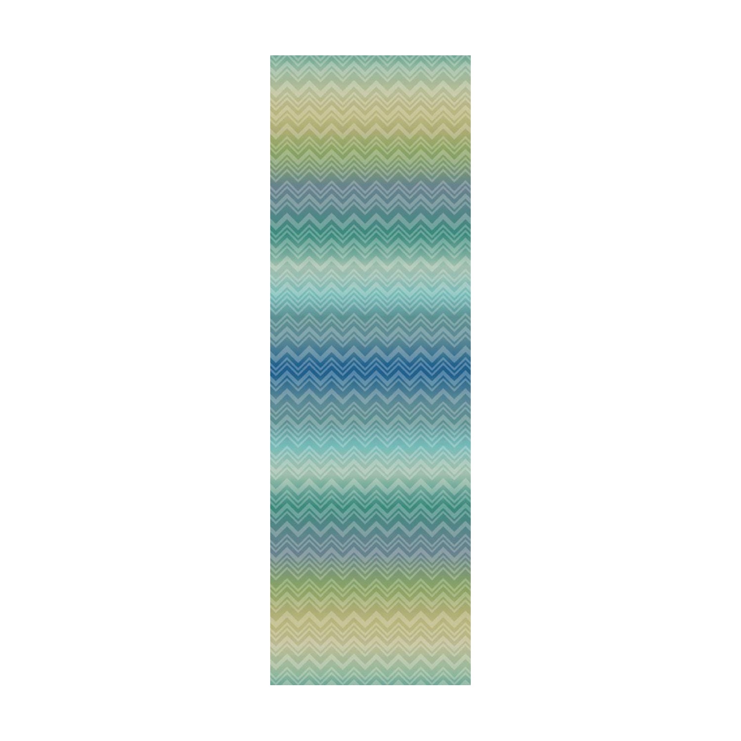 Missoni Home Zig Zag Sfumato panel wallpaper, blue/green