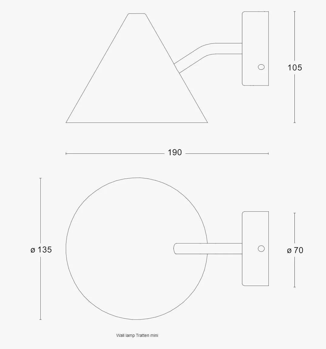 Örsjö TRATTEN MINI -seinävalaisin, messinki - Image 3