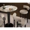 Tom Dixon TUBE bar table Ø 90 cm, brass / marble - Image 2