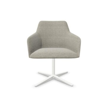 Andreu World ALYA chair, swivel base, grey/white SO1532