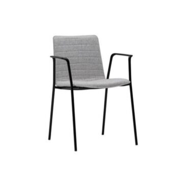 Andreu World FLEX HIGH BACK chair, grey/black SO1610