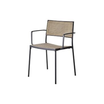 Cane-line LESS chair, natural/dark grey