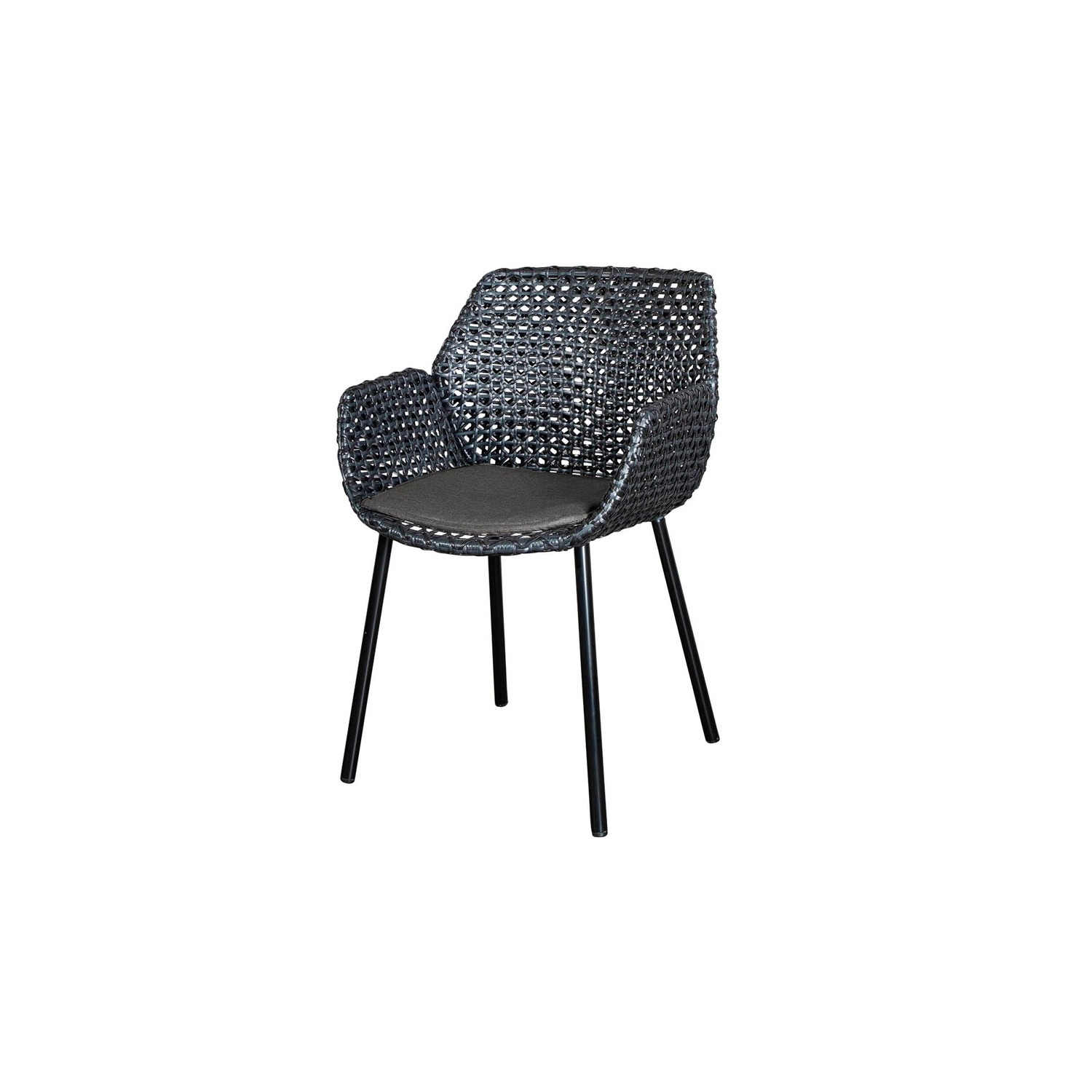 Cane-line VIBE -chair with cushion, black