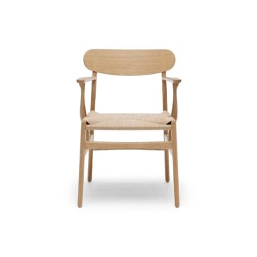 Carl Hansen CH26 chair, oiled oak / natural paper cord