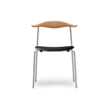 Carl Hansen CH88P -tuoli, öljytty tammi/musta nahka