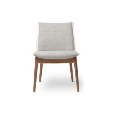 Carl Hansen E004 EMBRACE chair, oiled walnut / fabric upholstery