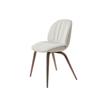 GUBI BEETLE SOFT chair, fully upholstered, wood base