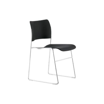 Howe 40/4 chair, black/steel