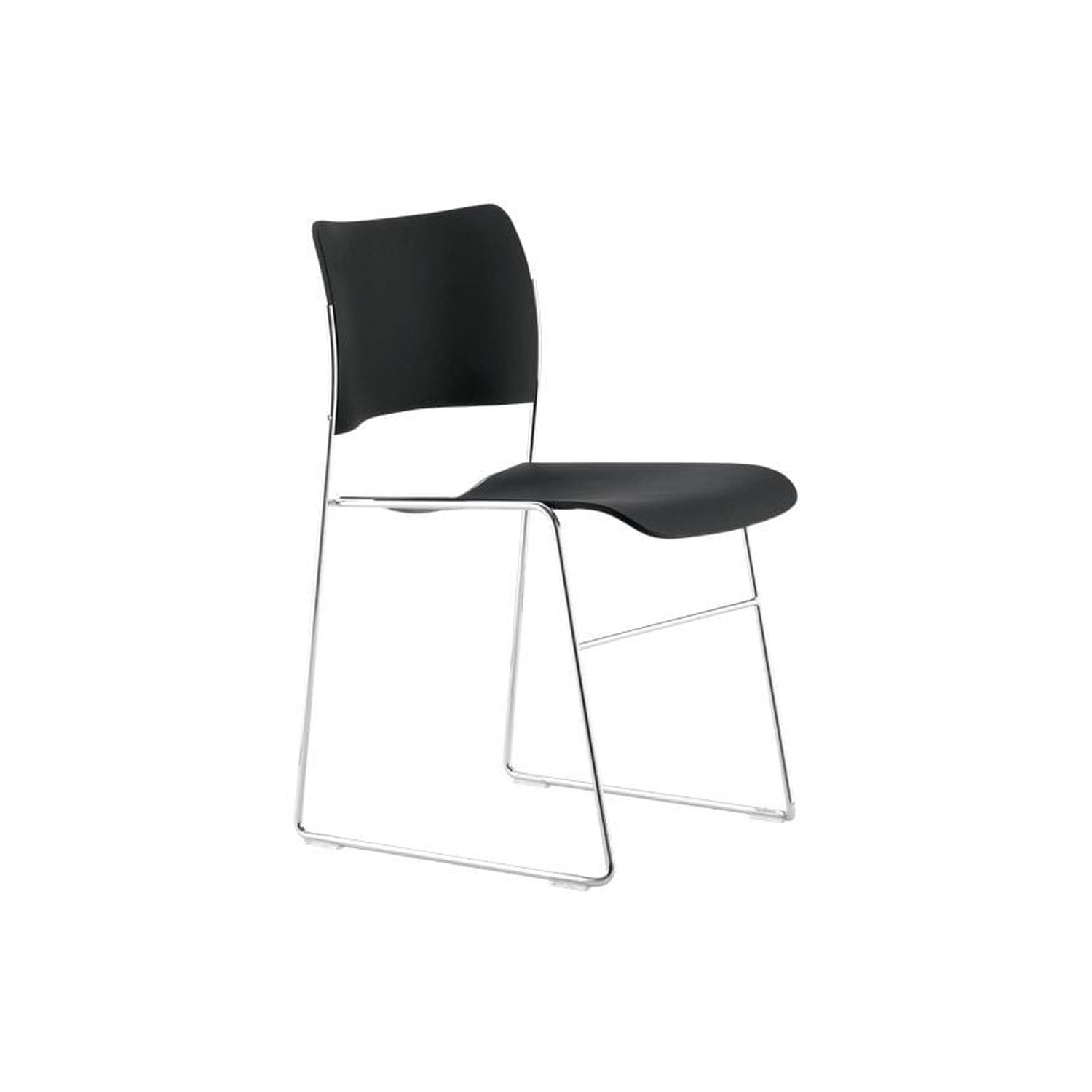 Howe 40/4 chair, black/steel