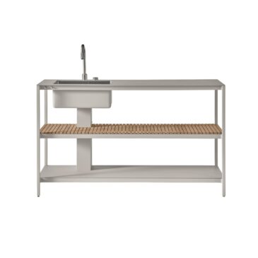 Vipp 742 OPEN-AIR -keittiömoduuli altaalla