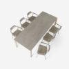 Vipp 719 Open-Air dining table 250x100 cm, teak/ceramic - Image 2