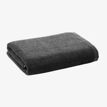 Vipp 104 Kylpypyyhe, musta/tummanharmaa