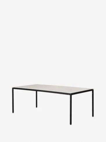 Vipp 971 Table 200 x 95 cm, grey ceramic table top / black base